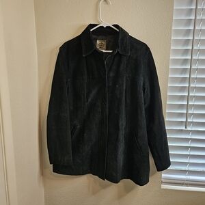 Ami Black Vintage 90s Leather Jacket Size L